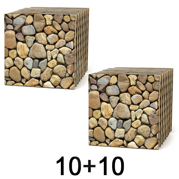 1x 3D sienas flīzes ar akmens efektu – nolobi un pielīmē | STONEBLOCKS 1+1 BEZ MAKSAS